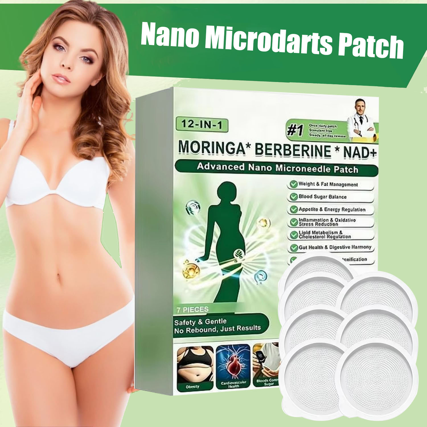Xbody Health & Wellness - Plester Nano Microneedle Canggih Berberine X