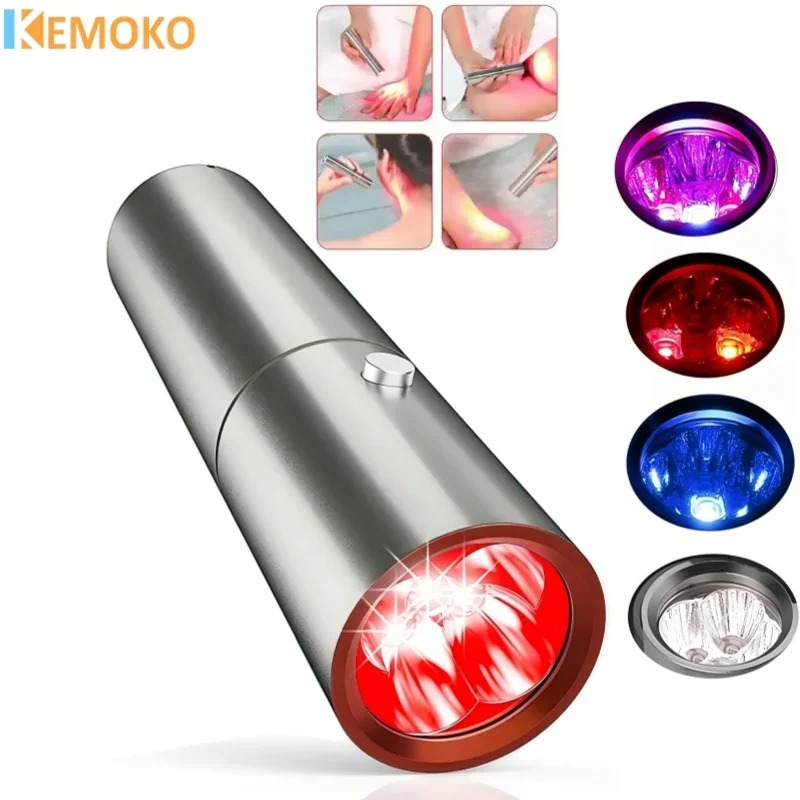 Acne Light Therapy Pen - Perangkat Terapi Cahaya Biru Merah 3&5